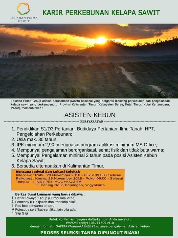 LOWONGAN PEKERJAAN DARI ALUMNI