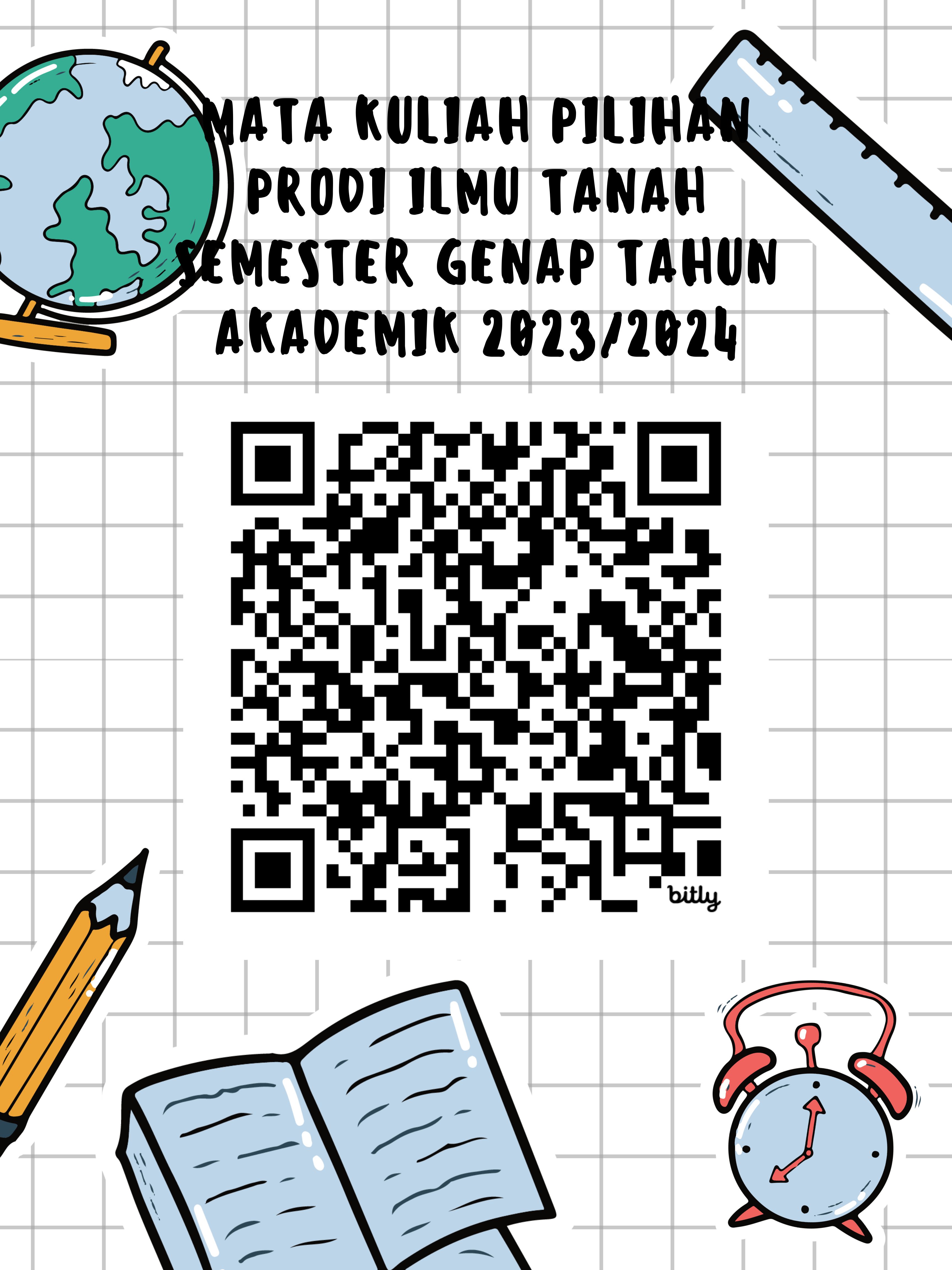 MATA KULIAH PILIHAN PRODI ILMU TANAH SEMESTER GENAP TAHUN AKADEMIK 2023/2024