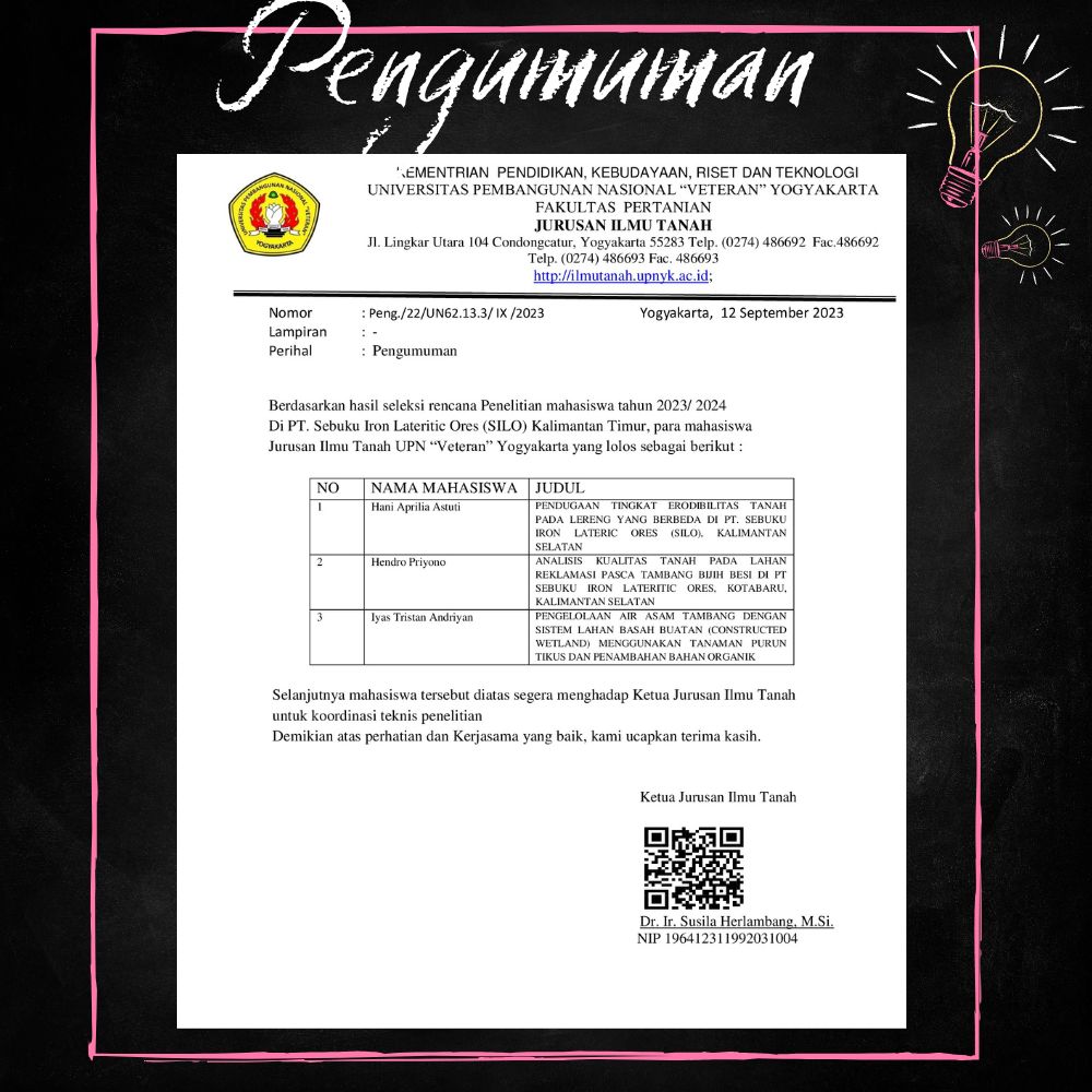 PENGUMUMAN PT.SILO