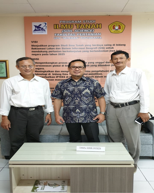 Kunjungan Dr.  Syafaruddin Deden  ke Prodi Ilmu Tanah UPN “Veteran” Yogyakarta