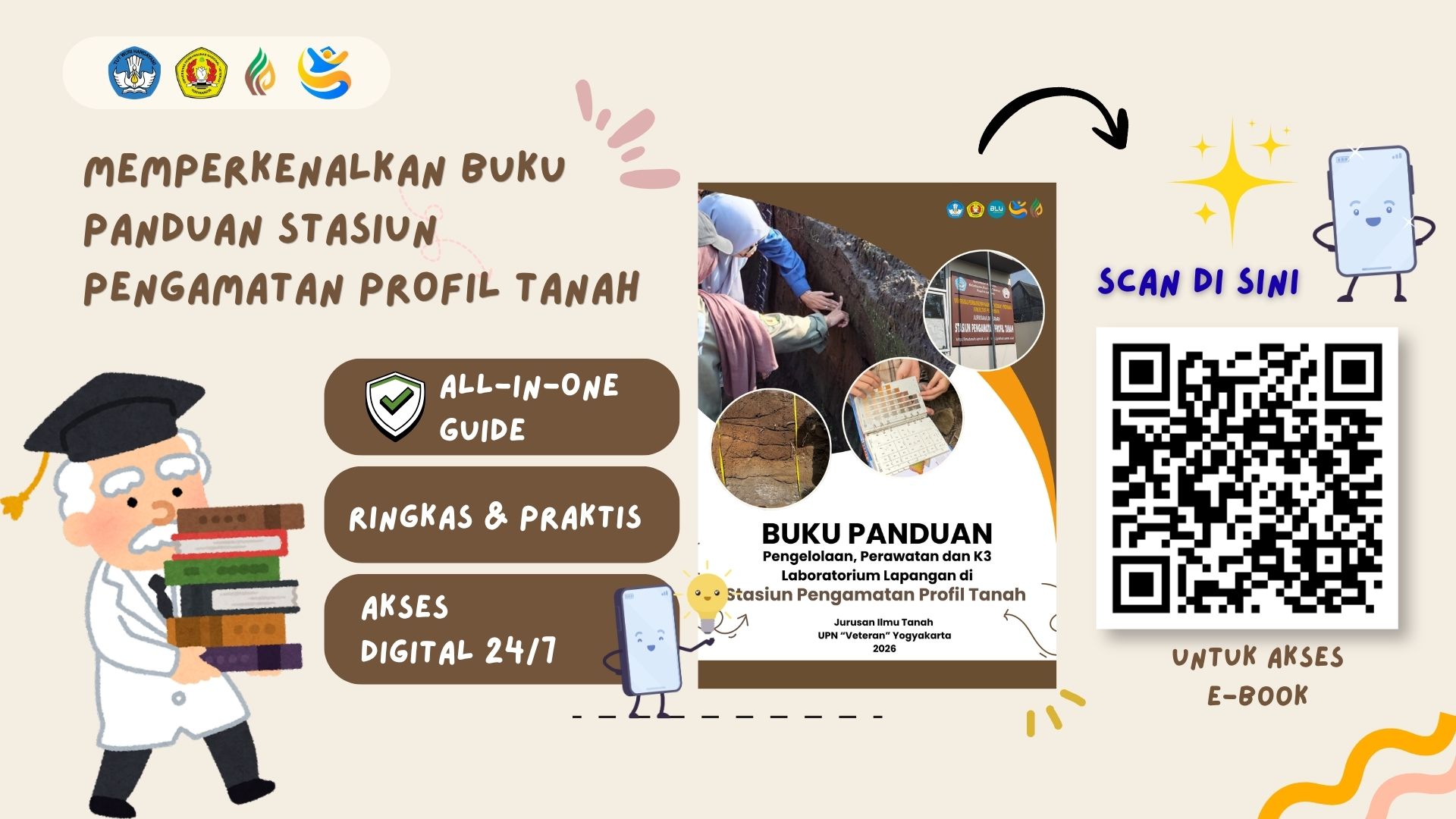 Peningkatan Standar Praktikum: Jurusan Ilmu Tanah UPNVY Luncurkan E-Modul Pengelolaan dan K3 Stasiun Profil Tanah